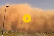 ویدئو دیدنی از وقوع توفان سهمگین شن در دبی