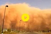 ویدئو دیدنی از وقوع توفان سهمگین شن در دبی