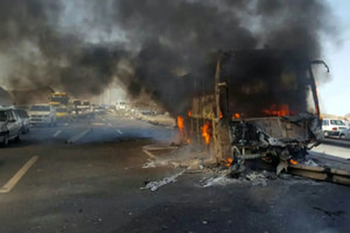 جمع آوری کامل آثار حادثه تصادف مرگبار سنندج