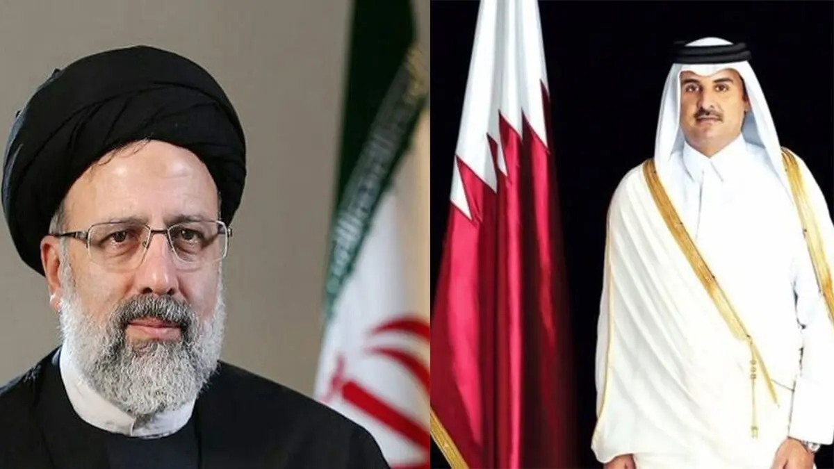 گفتگوی رئیسی با امیر قطر درمورد غزه