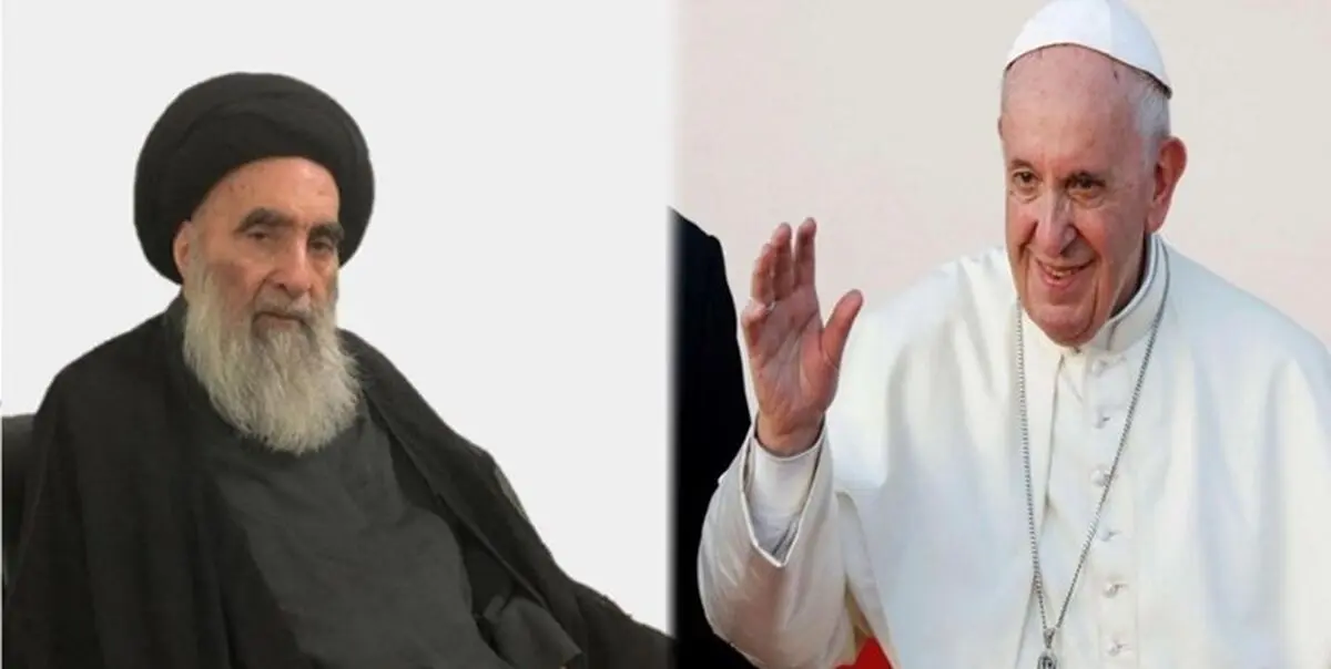 دیدار پاپ فرانسیس با آیت‌الله سیستانی در عراق
