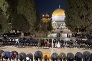 اقامه باشکوه نماز صبح روز عرفه در مسجدالاقصی