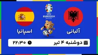 پخش زنده فوتبال آلبانی - اسپانیا ۴ تیر ۱۴۰۳