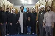 دیدار ابوذر روحی خواننده سلام فرمانده با جمعی از علمای قم