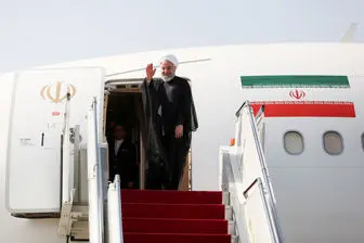 روحانی تهران را به مقصد نیویورک ترک کرد + عکس