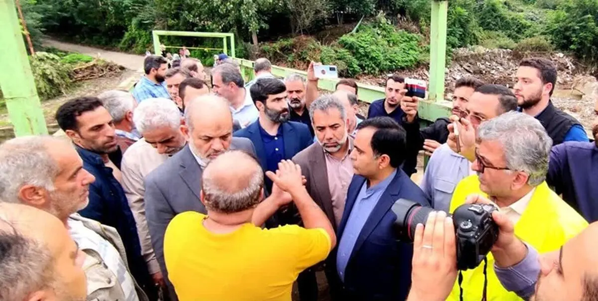 حضور وزیر کشور در شهرستان سیل زده آستارا 