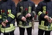 نماز آتش نشانان ترک برای همکاران ایرانی