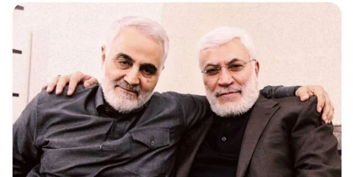 حضور مقامات عراقی در مراسم یادبود شهید سلیمانی و شهید المهندس+فیلم