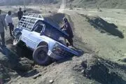 واژگونی نیسان حامل دانش آموزان در بشاگرد هرمزگان