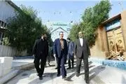  بازدید سفیر ایران از صحن حضرت زهرا +عکس