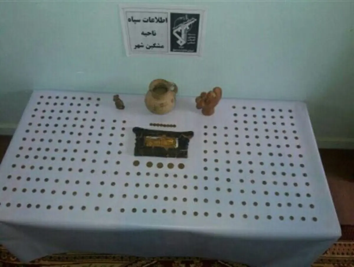 بالغ بر 300 قلم اشیاء باستانی در مشگین‌شهر کشف شد