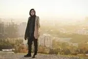  استایل مهشید جوادی با مانتوی نارنجی
