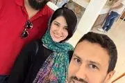 خواهر زیبای آقای بازیگر در کنار شوهرش / عکس