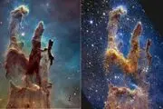۲ تصویر خیره‌کننده از «ستون‌های آفرینش»
