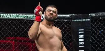 حمله یک مبارز ایرانی MMA  به امیر علی اکبری