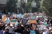  راهپیمایی مردم همدان علیه آشوبگران 