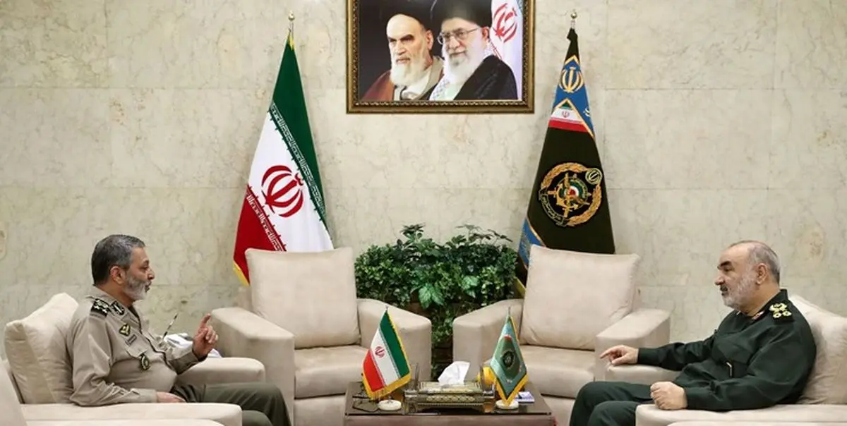 دیدار فرمانده کل سپاه با سرلشکر موسوی