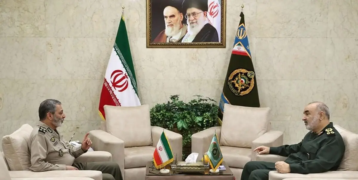 دیدار فرمانده کل سپاه با سرلشکر موسوی