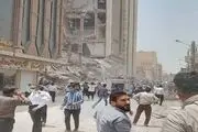 ریزش ساختمان مترو پل آبادان+جزئیات