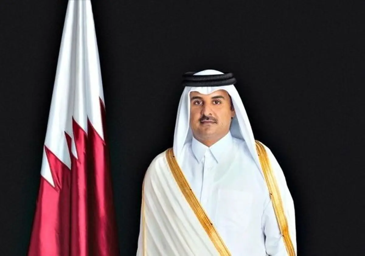 تیپ جالب امیر قطر در آفریقا+عکس