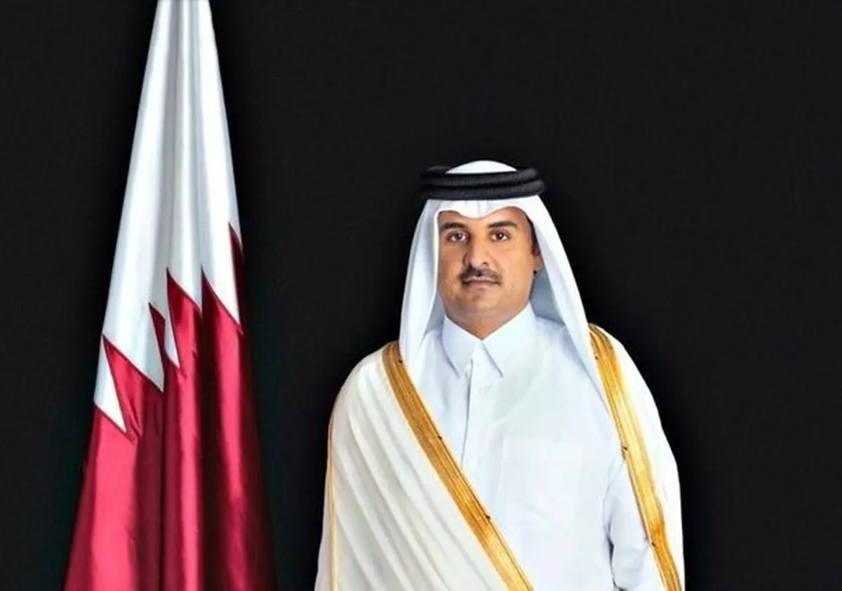 تیپ جالب امیر قطر در آفریقا+عکس