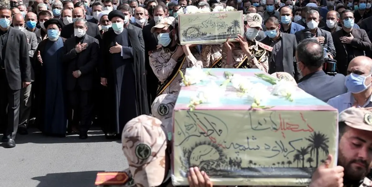 تشییع پیکر دو شهید گمنام در نهاد ریاست جمهوری