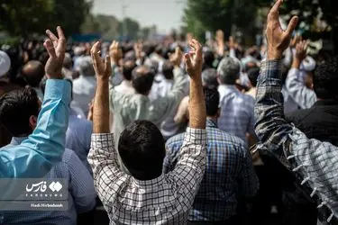 مراسم تشییع پیکر شهید صیاد خدایی/گزارش تصویری