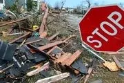 گردباد در آمریکا ۱۴ نفر را به کام مرگ کشاند