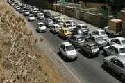 ترافیک در آزادراه کرج- قزوین سنگین است
