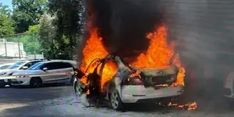 انفجار خودروی بمب‌گذاری شده در اراضی اشغالی+فیلم