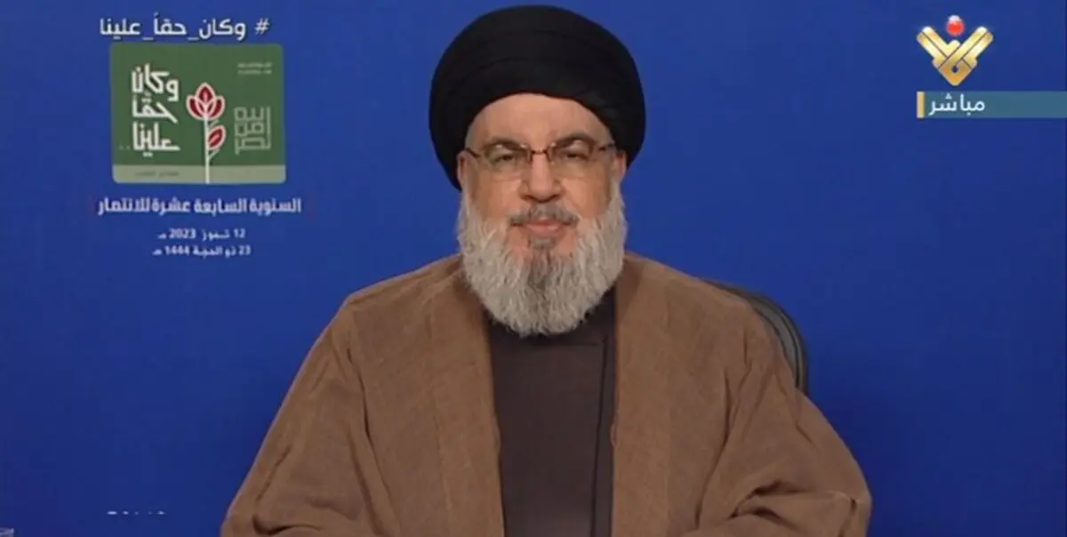 سخنرانی سید حسن نصرالله آغاز شد
