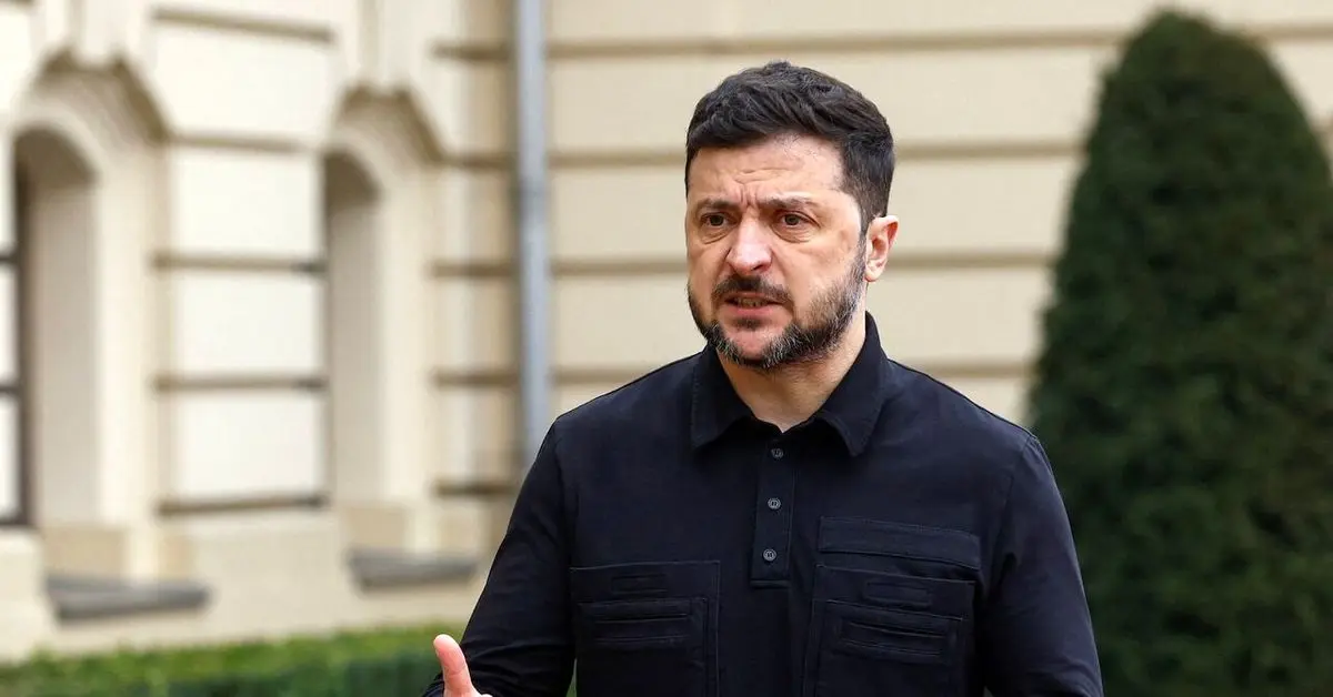 زلنسکی: پوتین مرد جنگ است