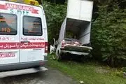 
8 مصدوم بر اثر برخورد خودروی پیکان وانت با درخت +تصاویر
