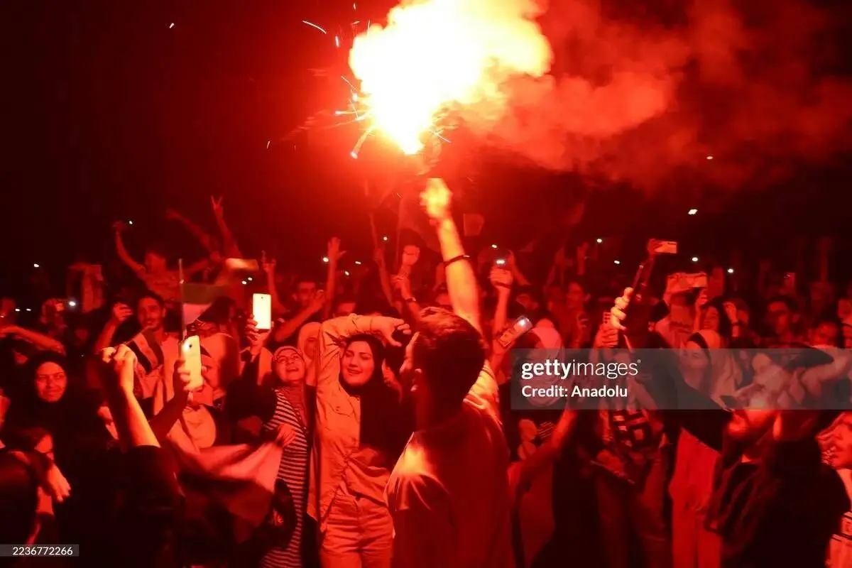جشن و پایکوبی سوری‌ها هنگام سخنرانی جولانی در سازمان ملل/گزارش تصویری