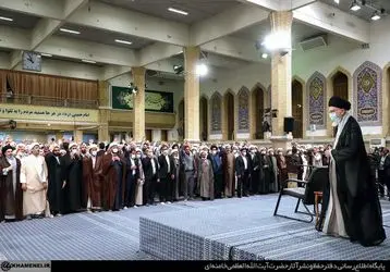 جمعی از مبلغان و طلاب حوزه‌های علمیه با رهبر انقلاب دیدار کردند