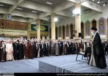 جمعی از مبلغان و طلاب حوزه‌های علمیه با رهبر انقلاب دیدار کردند
