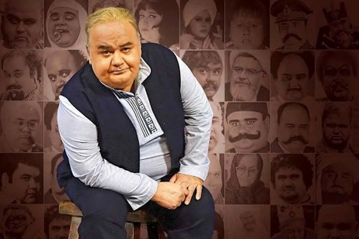 عکس خانوادگی اکبر عبدی با همسر و دخترش