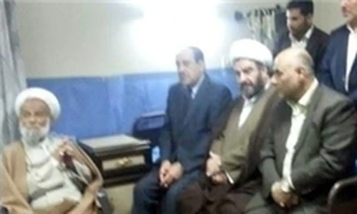 عیادت سرزده نوریالمالکی از نماینده رهبر انقلاب در نجف / تصاویر