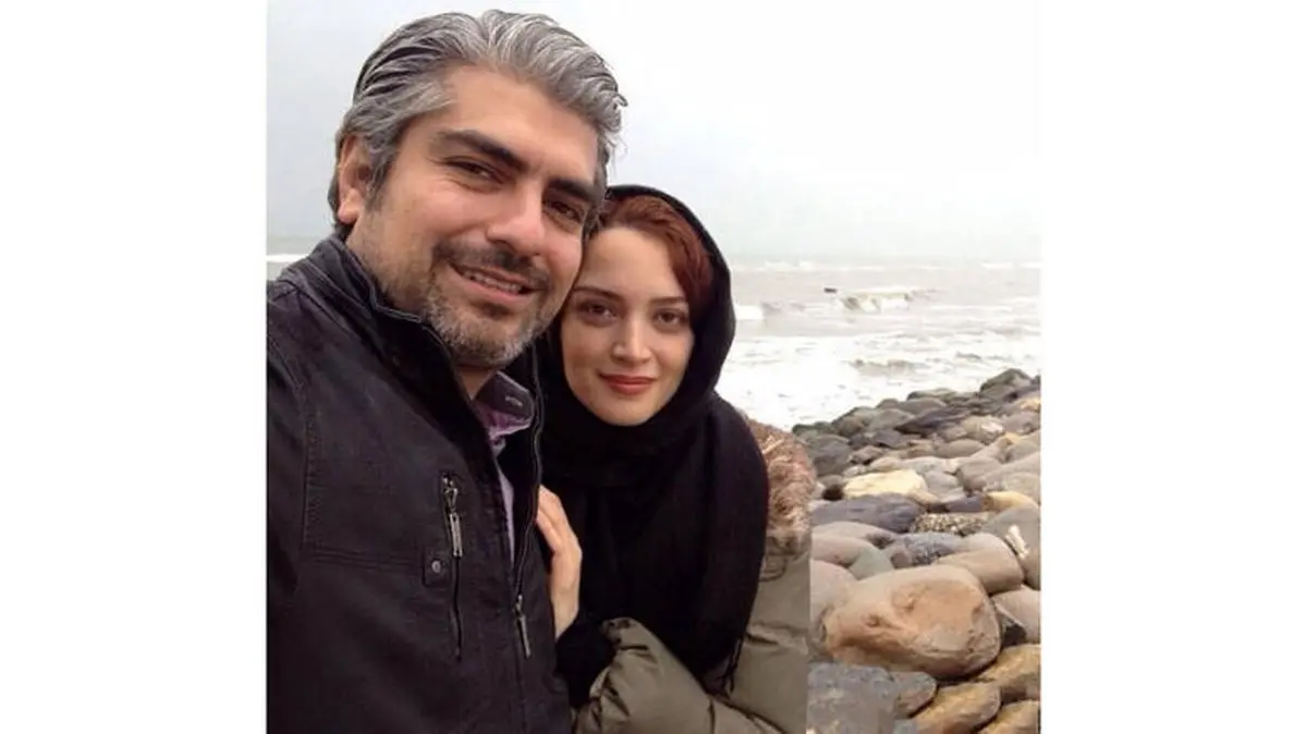 سلفی خاص بازیگر زن و مرد ایرانی لب ساحل/عکس