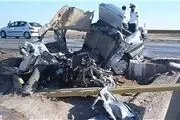 تصادف خونین خودرو معلمان با تانکر