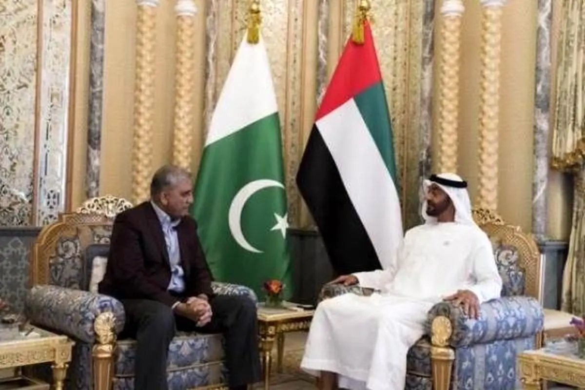 دیدار فرمانده ارتش پاکستان با ولیعهد امارات