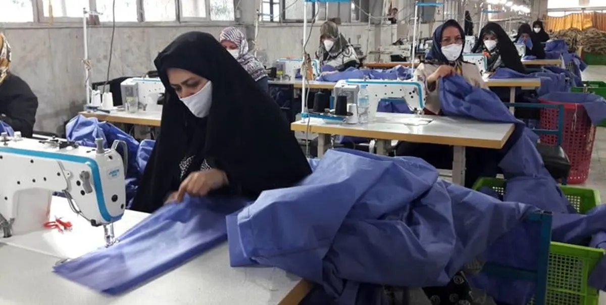 تبدیل خطوط تولید لباسهای نظامی نزاجا به خط تولید ماسک و لباس حفاظتی