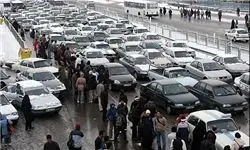 باران پایتخت با چاشنی ترافیک