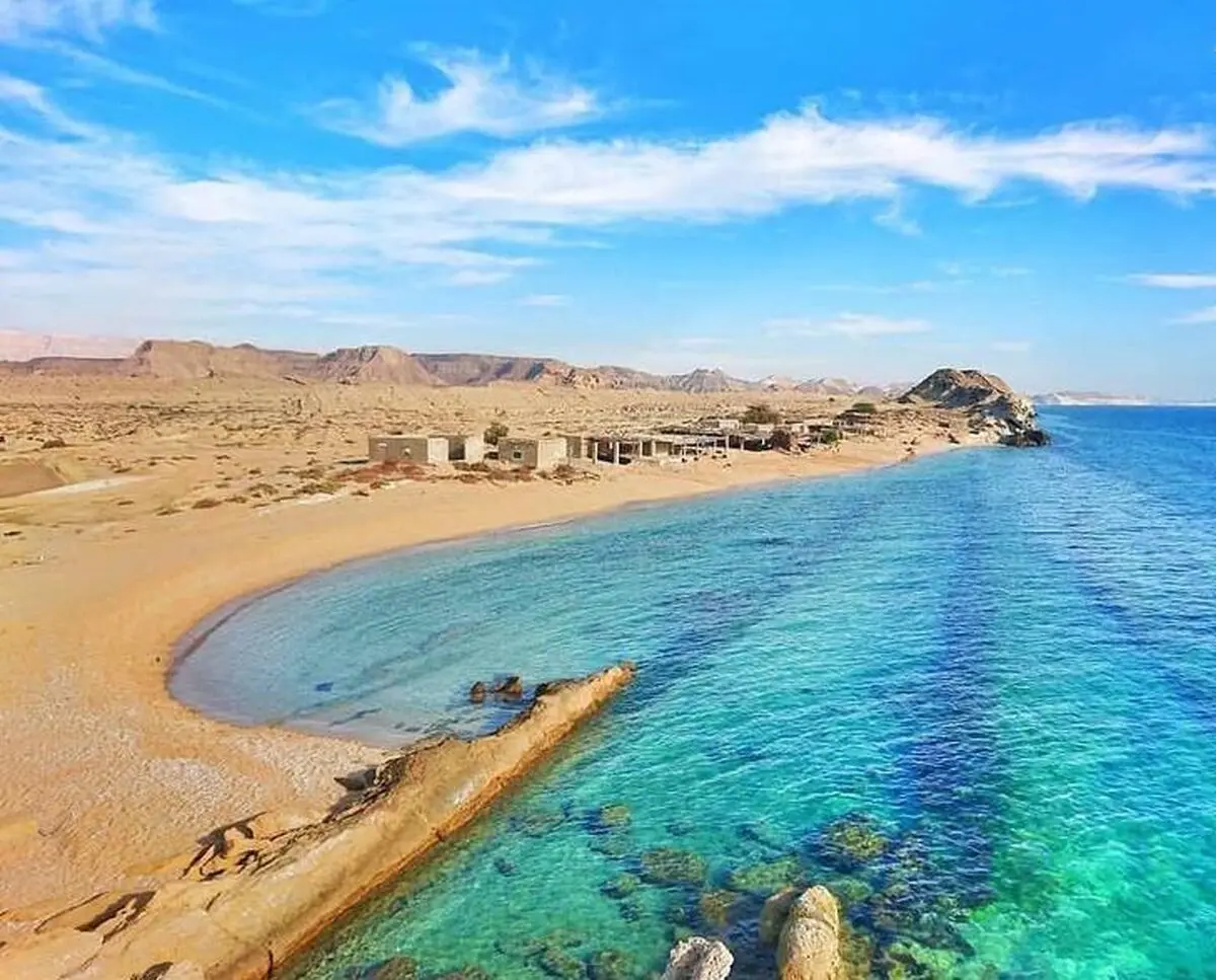 ساحل زیبای خلیج نایبند در عسلویه/ عکس