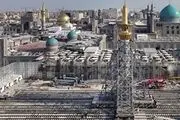 عملیات پیچیده جابجایی گلدسته 500 تنی امام رضا(ع)
