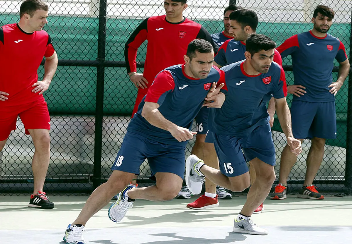 آخرین تمرین پرسپولیس در هتل برگزار شد