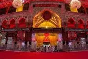 حرم حضرت سیدالشهدا(ع) سیاهپوش شد+فیلم