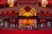 حرم حضرت سیدالشهدا(ع) سیاهپوش شد+فیلم