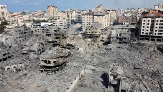 ببینید| بمباران صد نقطه غزه از دید جنگنده رژیم صهیونیستی