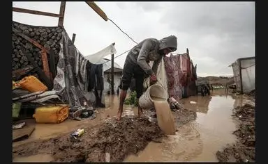 سیل غزه‌ای‌ها را آواره‌تر کرد